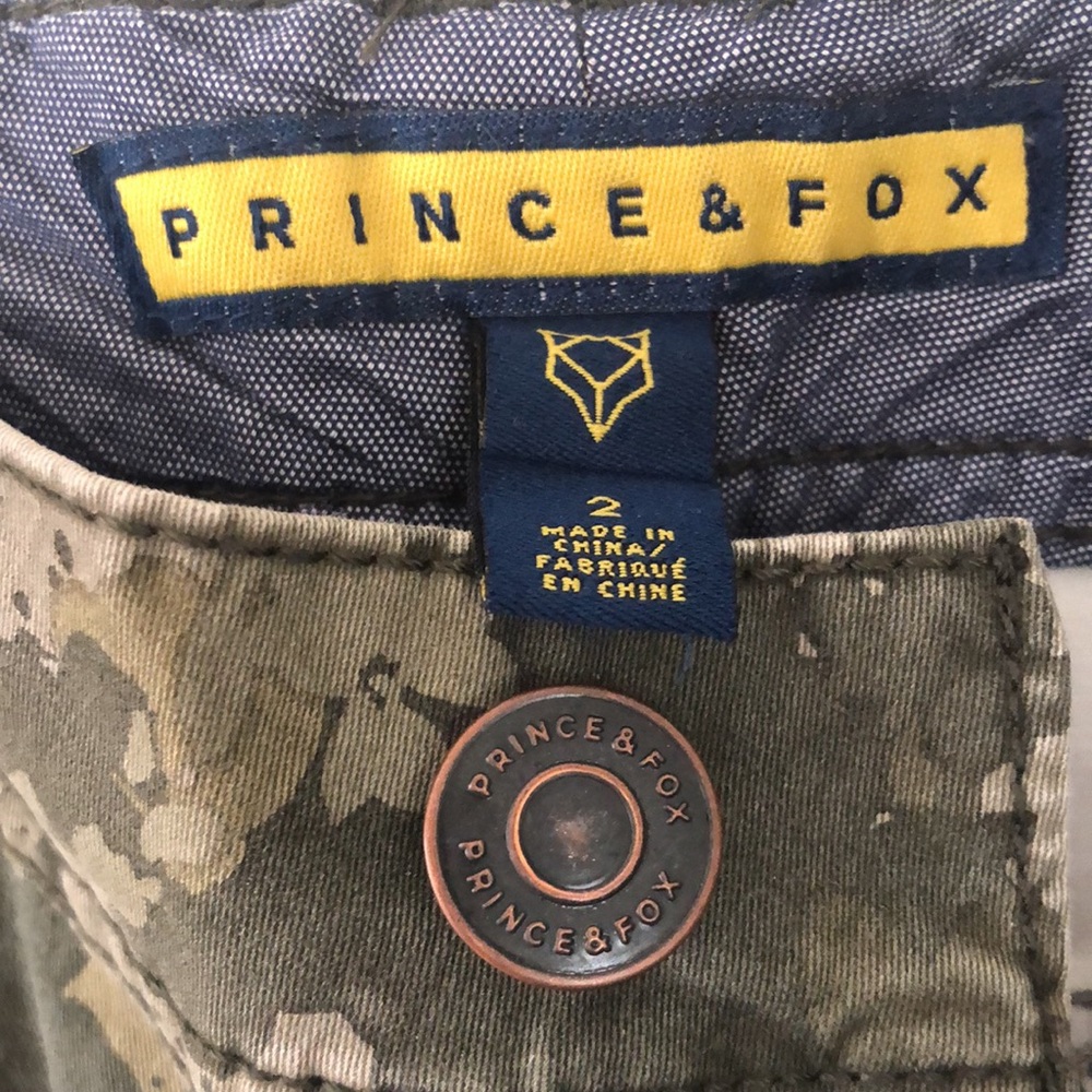 Prince and Fox green shorts